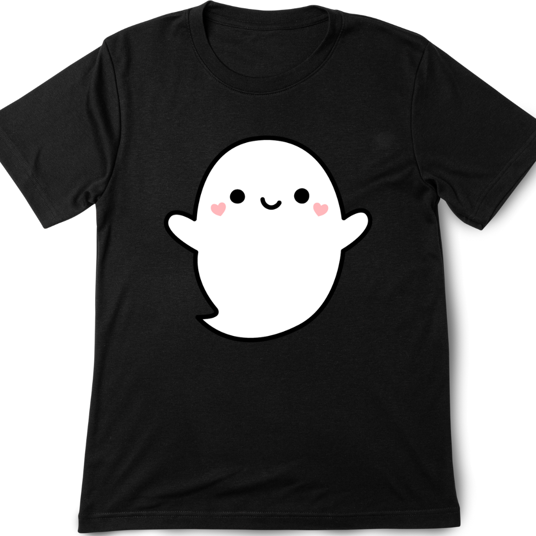 Hart Strings Kawaii Ghost  T-Shirt