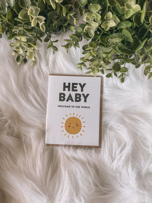 Card - Hey Baby Welcome to the World