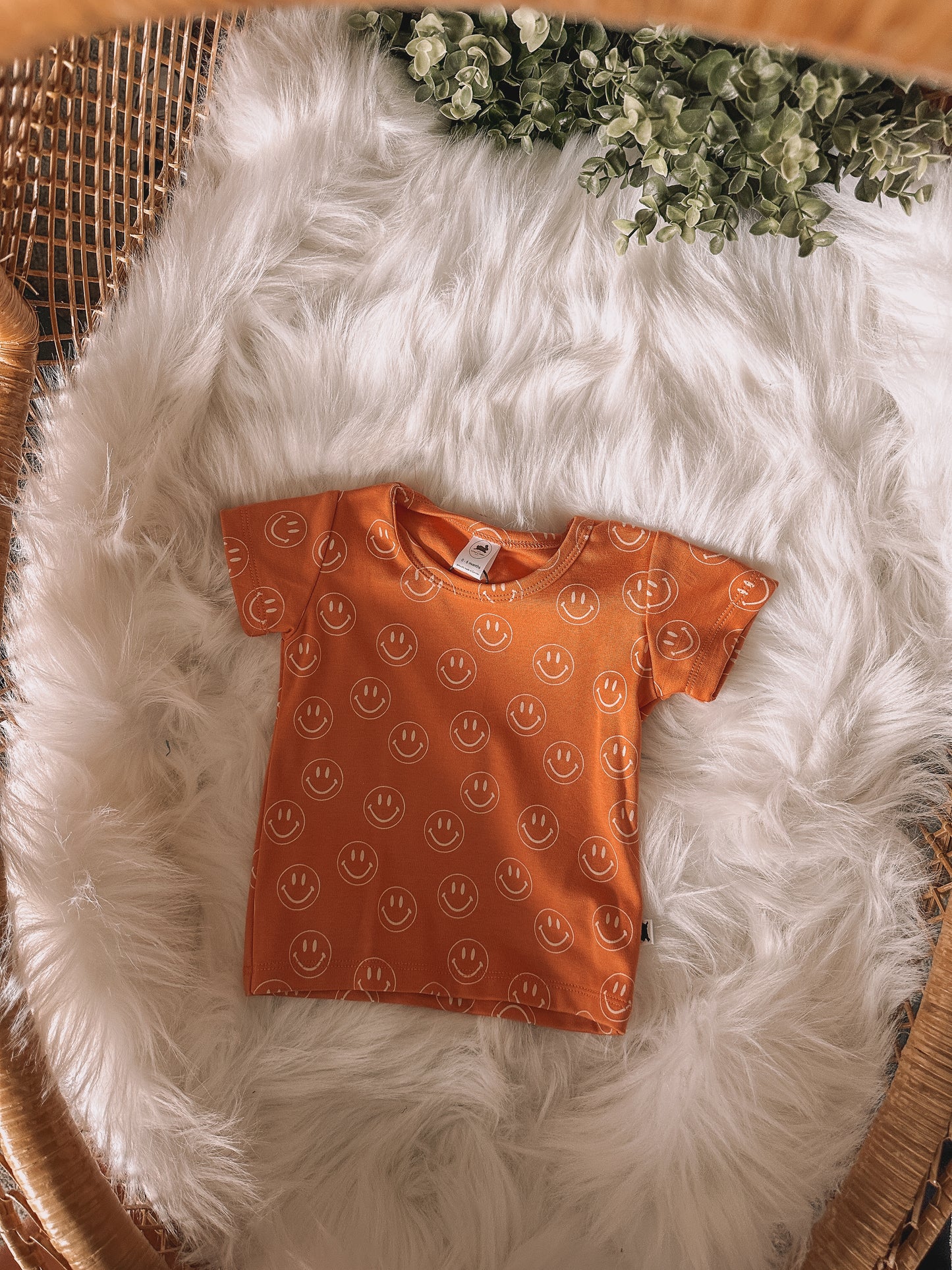 Little & Lively Smiley Face Shirt - Orange
