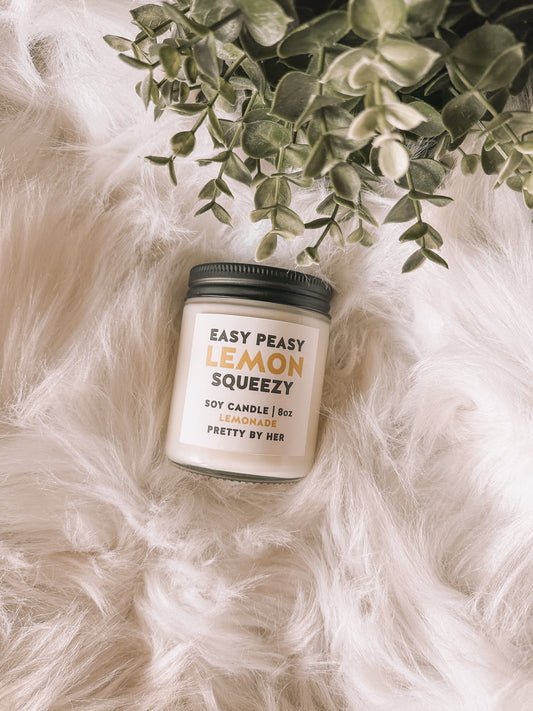 Pretty By Her Soy Candle - Easy Peasy Lemon Squeezy