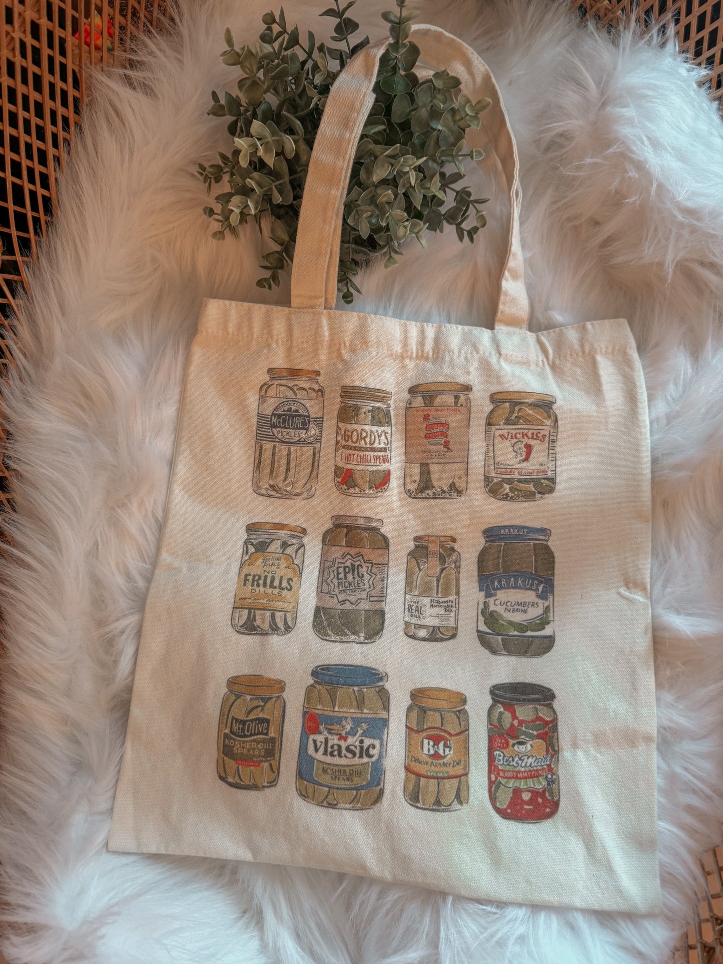 Canvas Tote Bag - Pickles,Pickles,Pickles