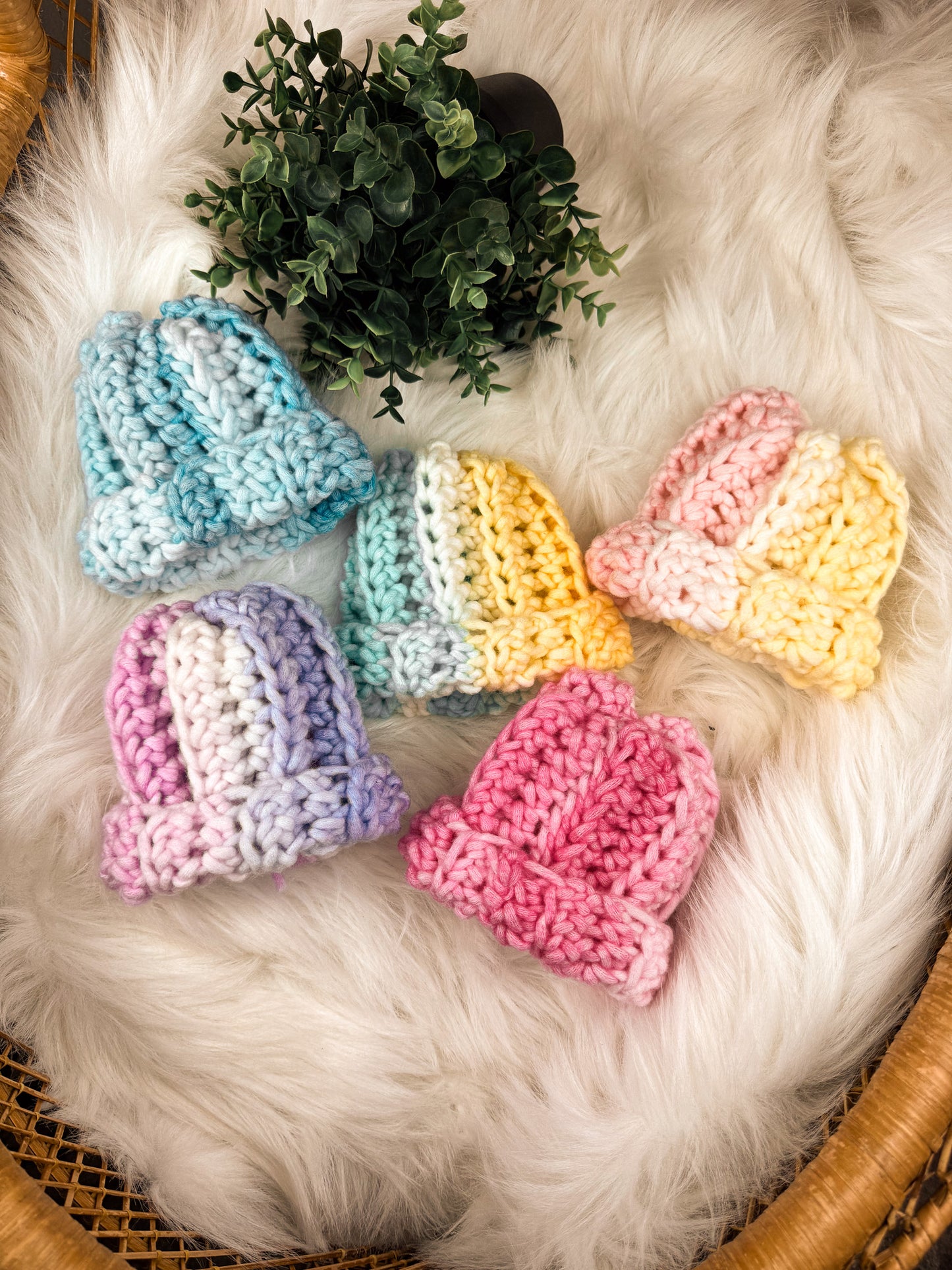 Hart Strings Baby Chunky Crochet Toque - Brights Collection