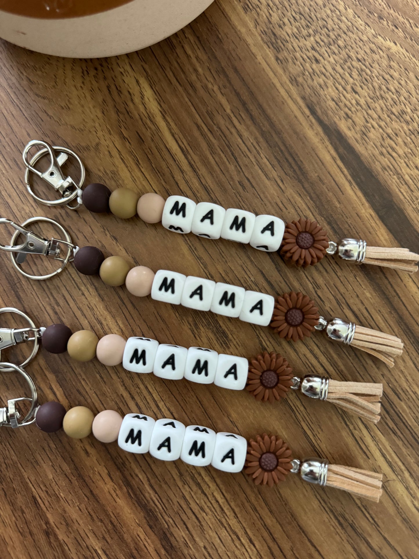 Hart Strings Keychain - Mama Dark Brown