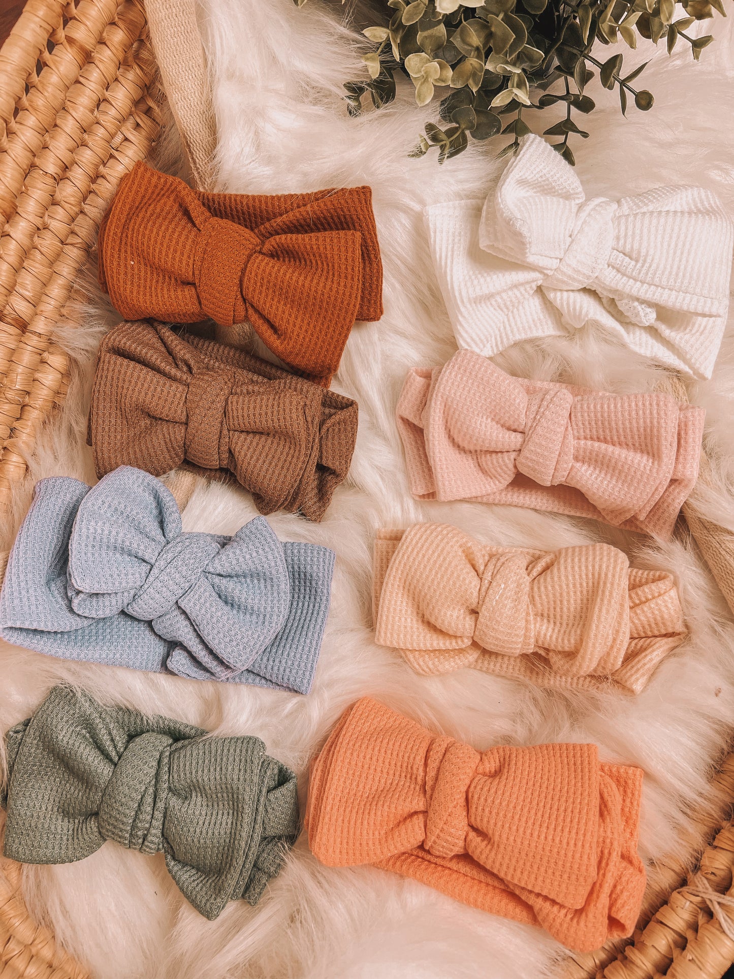 Hart Strings Waffle Knit Headband Bows