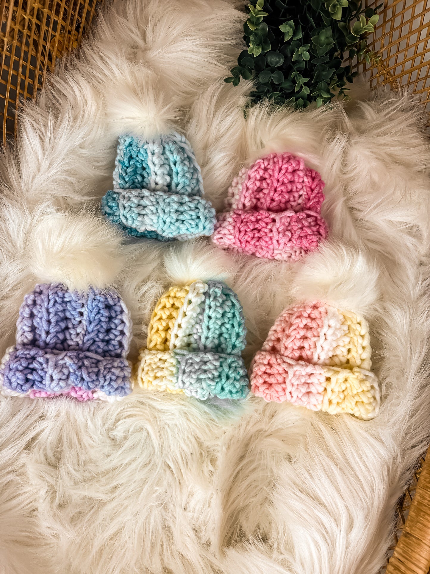 Hart Strings Baby Chunky Crochet Toque - Brights Collection