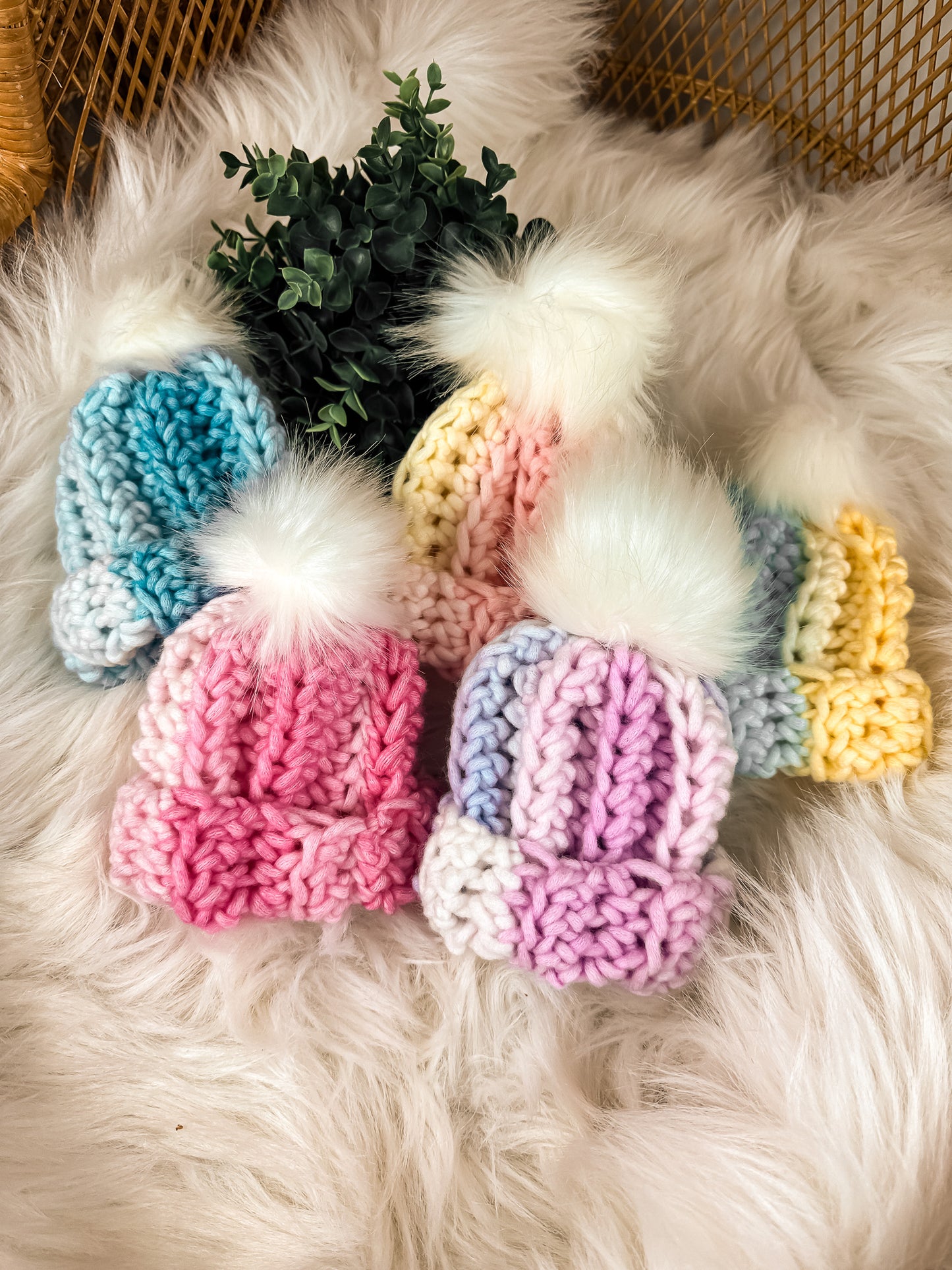 Hart Strings Baby Chunky Crochet Toque - Brights Collection